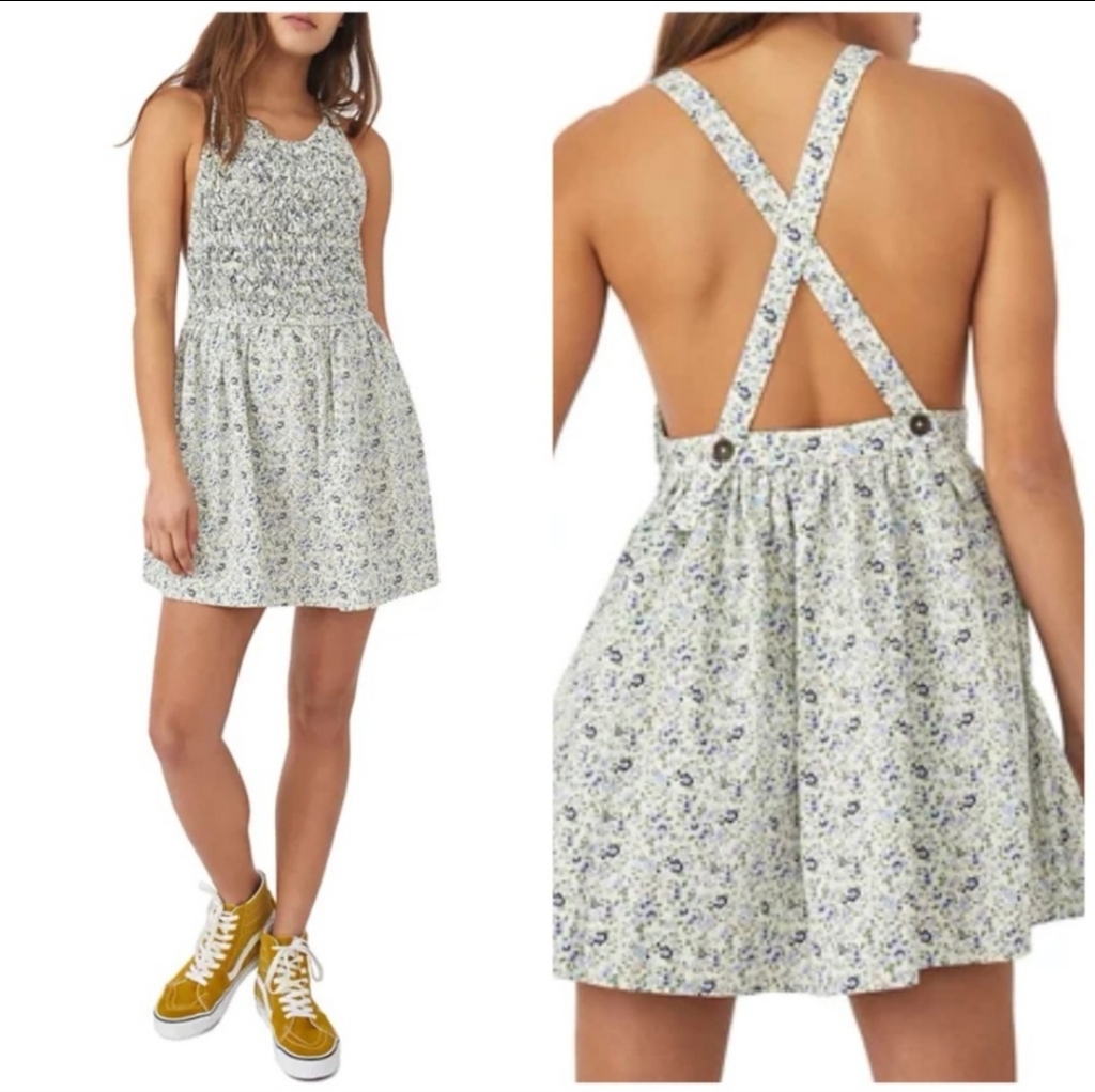 Free People Petunia Mini Dress In Ivory Size Xs